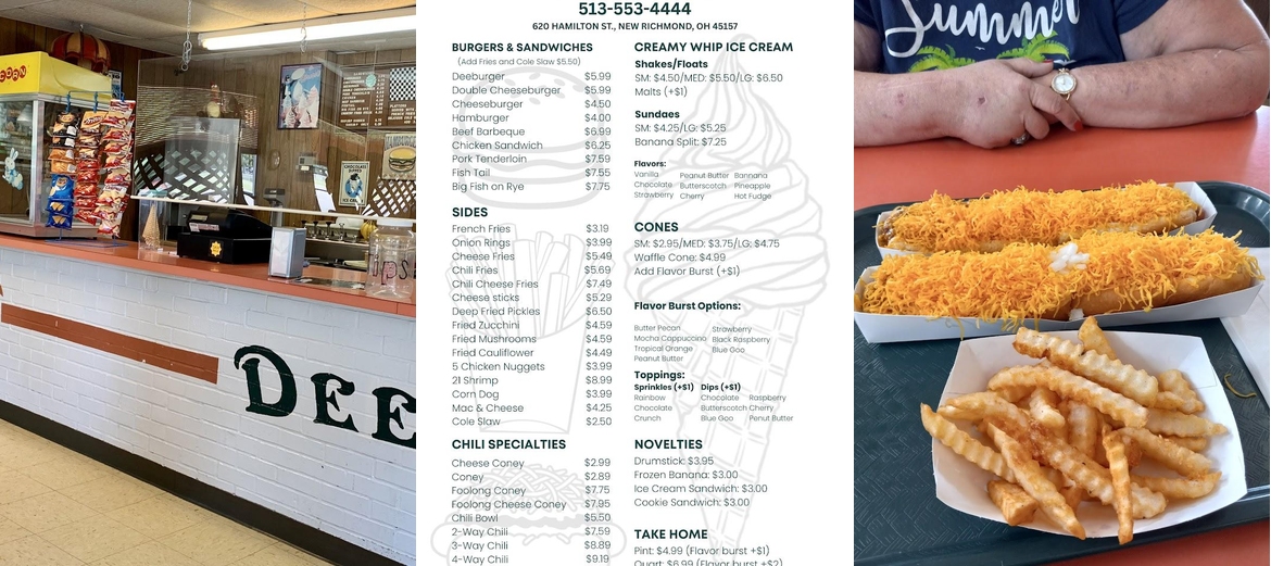 Dee's Dairy Bar Menu
