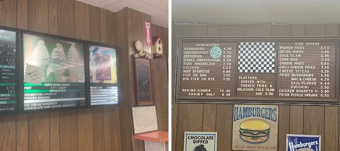 Dee's Dairy Bar Menu