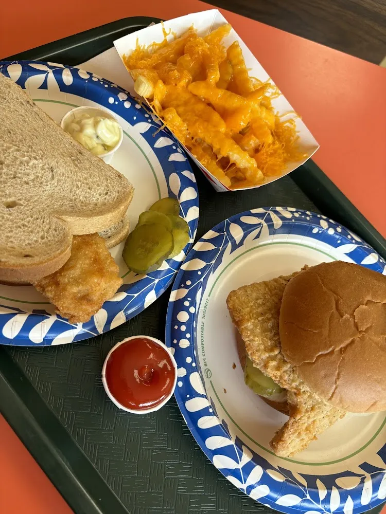 Big Fish Sandwich and Pork Tenderloin Sandwich